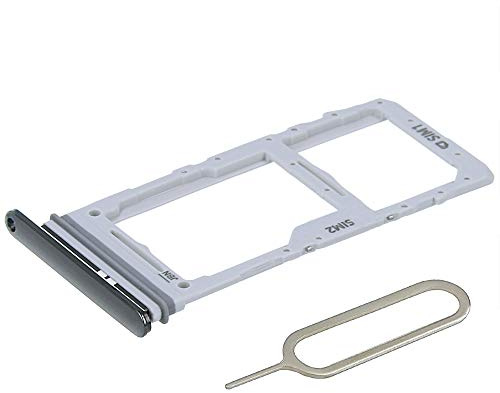 MMOBIEL Dual SIM Kartenhalter Kompatibel mit Samsung Galaxy S20 Plus / S20 Ultra 2020 - SIM Card Tray Schlitten - Inkl. Gummidichtung und Sim Pin - Grau