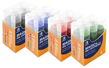 ESENG® Whiteboard Marker Tintenpatronen Magic WM-218T (4x6 Patronen)