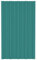vidaXL 36x Panel para Tejado Plancha Lámina de Techo para Garaje Caseta Placa Cobertizos Establos Casas Móviles Acero Galvanizado Verde 80x45 cm
