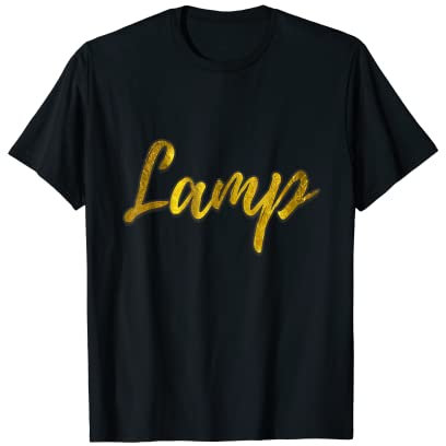 Lustige Halloween Lampe Kostüm Motte Meme Party Paar Spaß T-Shirt