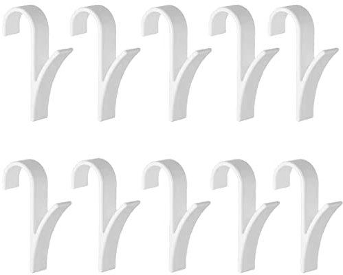 DuDuZui 10 Piezas Gancho Toallero para Radiador Toallero, Ganchos Para Toallero Calentado Ganchos de Baño de Plástico Duradero, No Requiere Perforación para Colgar Toallas, Batas. (Blanco)