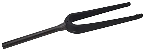 AMONIDA Forcella Anteriore per Bici da Corsa Interna, Forcella Anteriore per Bici da Strada Infrangibile in Fibra di Carbonio per Luoghi Fuoristrada (Nero Opaco)