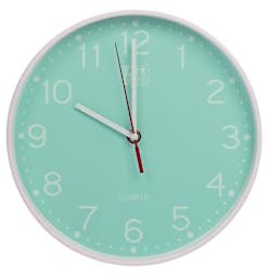 Oxford Calm, Reloj de Pared Silencioso, 25cm, Color Verde Icemint