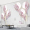 Wandbilder Fototapete - Rosa Calla-Lilie - Tapete Zum Abziehen Und Aufkleben - 3D-Wandbild Für Kinderzimmer, Wandkunst, Poster, Bild, Junge, Mädchen, Schlafzimmer, Geschenk, Dekorati 140(B) x70(H) cm