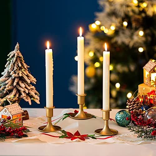 Kerzenständer Gold Kerzenhalter Stabkerzen Metall: Romadedi 24er Set Goldene Stabkerzenhalter Kleine für Hochzeit Party Tischdeko Weihnachten Adventskranz Modern Tisch Deko Wohnzimmer