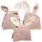 Papierdrachen 3 Hasenbeutel für Ostern Musselin - Beige - Stilvolle Geschenkverpackung