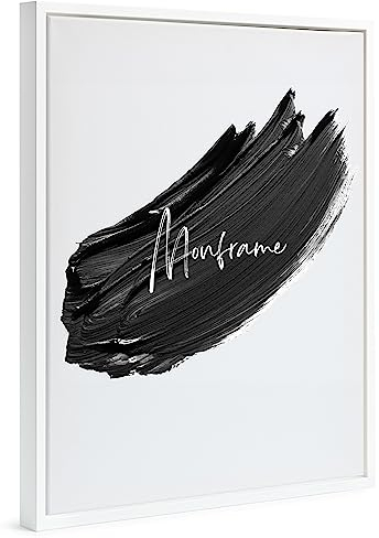 Monframe Schattenfugenrahmen - 80x100 cm - Weiß - für Leinwandbilder auf Keilrahmen - Leerrahmen ohne Glas und Rückwand