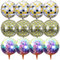 Jortmrd 12 Stück Discokugel Luftballon Disco Party Deko Aluminium Folienballons 22 Zoll 4D Metallic Spiegel Disko Folien Ballons 70er 80er Jahre Retro Party Deko Disco Tanz Fever Mottoparty Geburtstag