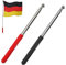 Cerioll Mât De Drapeau En Acier Inoxydable, 2 Pièces Mât De Drapeau Télescopique, Hampe Télescopique Exterieur, Pour Guides Touristiques, Enseignants, Concours, Rouge+Noir