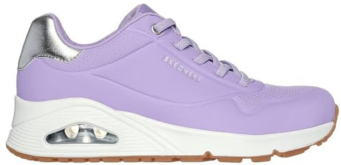 Skechers Sneaker da donna UNO Shimmer Away viola/rosa oro, taglia 42 EU, Durabuck viola oro rosa, 42 EU