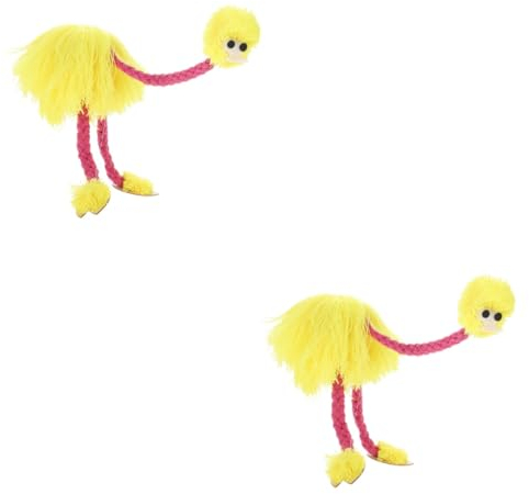 Vaguelly 2St Straußen Marionette pupskissen große Vogelpuppe Kinder Marionetten Erwachsene Puppe Puppen Tiere Marionette Marionette interessante Marionetten den
