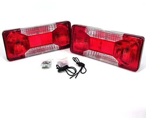 Generisch 2x Rücklicht Rückleuchte Set Links + Rechts, Paar Heckleuchte passend für LKW Anhänger Pritsche 2006-, E-prüf