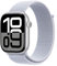 Apple Watch Series 10 GPS 46 mm Smartwatch with Silver Aluminium Case with Blue Cloud Sport Loop - One Size. Fitness Tracker, ECG App, Always-On Retina Display, Carbon Neutral
