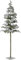 Pino West tronco lungo innevato H250 D95 edg