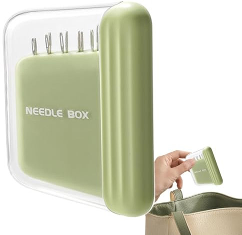 Gwtdtoad Magnetische Nadelbox Magnetischer Nadeln Aufbewahrungskoffer Magnetischer Nadel Organizer Stricknadeln Aufbewahrungsbox Für Reisen, Hotel, Schule 7,5 X 5,5 cm