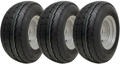 20.5x8.0-10 Trailer Tyre-Wheel 8ply 100mm PCD Wanda Road Legal 605kgs (Set of 3)