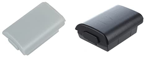 Dxoniislh 2 Pcs Replacement Battery Shell PACK Case Cover Holder for Minisoft, White & Black