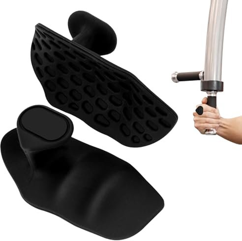 Poignées d'haltérophilie, Gants de Gymnastique d'Entraînement, Poignées de Sport en Silicone, Poignées sans Doigts, Antidérapantes, Protection de la Paume, Poignées de Musculation