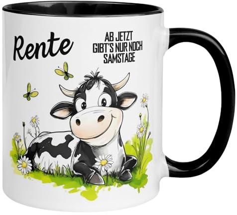 Rente Tasse | Ab jetzt gibt’s nur noch Samstage | Lustiges Geschenk Renteneintritt | Geschenkidee Pension Ruhestand Vorruhestand Rentner Rentnerin