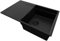 PRIMAGRAN Lavello da Cucina Tutto Nero 78x50cm, Lavandino da Cucina a 1 vasca + Sifone Classico, Lavabo da Cucina Incasso al mobile 50cm - San Francisco