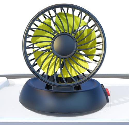 Ventilateurs de voiture qui soufflent à air froid - Fort Airflow Coacher à tête unique | Ventilateur de refroidissement de véhicule USB pliable avec 3 vitesses, circulateur d'air de voyage compact