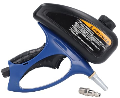 Qcwwy Sable, Antirouille pour Peinture, Gravure sur Métal, Bois, Verre, avec Connexion Rapide pour Compresseur d'air, Support de Sablage jusqu'à 90 Psi pour Sable de Soude, Coquilles