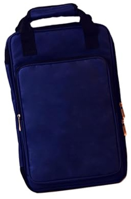 MagiDeal Housse pour baguettes de batterie en tissu Oxford professionnel résistant aux intempéries avec poignées. Porte-baguettes idéal pour les batteurs, Bleu Foncé