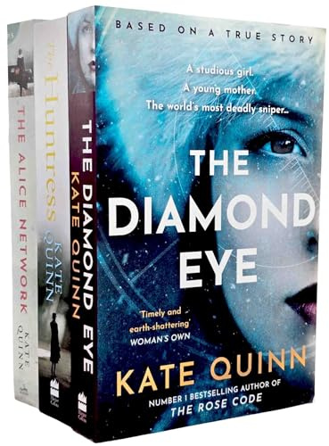 Kate Quinn 3 Books Collection Set (The Alice Network [Deckled Edge Paperback], The Huntress & The Diamond Eye)
