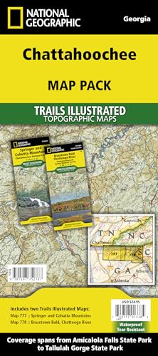 Chattahoochee National Forest [map Pack Bundle]: 2 map set (National Geographic Trails Illustrated Map)