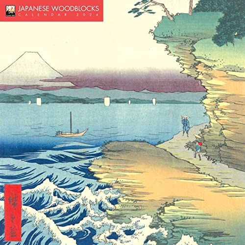 Japanese Woodblocks – Japanische Holzschnitte 2024: Original Flame Tree Publishing-Kalender [Kalender] (Wall-Kalender)