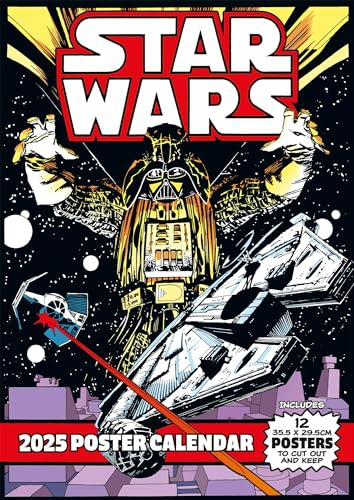 Pyramid – Star Wars Classics 2025 Posterkalender, 29,7x42cm, Kalender mit ikonischen Star-Wars-Motiven, je Monat ein Poster, nachhaltig nur mit Papierumschlag