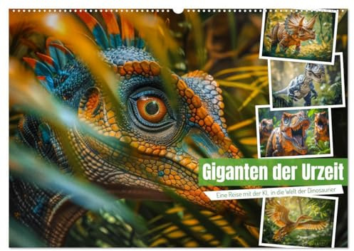 Giganten der Urzeit (Wandkalender 2026 DIN A2 quer), CALVENDO Monatskalender: Von den mächtigen Tyrannosaurus Rex bis hin zu den majestätischen ... vergangenen Welt. (CALVENDO Wissenschaft)