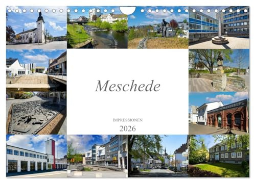 Meschede Impressionen (Wandkalender 2026 DIN A4 quer), CALVENDO Monatskalender: Wundervolle Bilder aus der schönen Stadt Meschede (CALVENDO Orte)