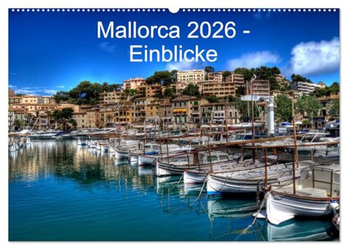 Mallorca 2026 - Einblicke (Wandkalender 2026 DIN A2 quer), CALVENDO Monatskalender: Tolle Bilder der Insel Mallorca laden zum Träumen ein Ansichten neu entdecken (CALVENDO Orte)