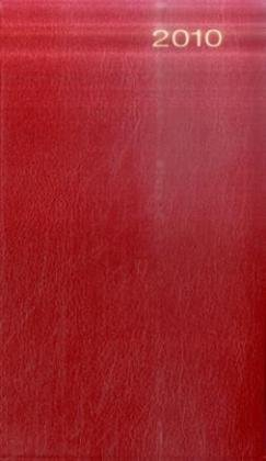 Taschenkalender (roter Cabra-Ledereinband) 2010