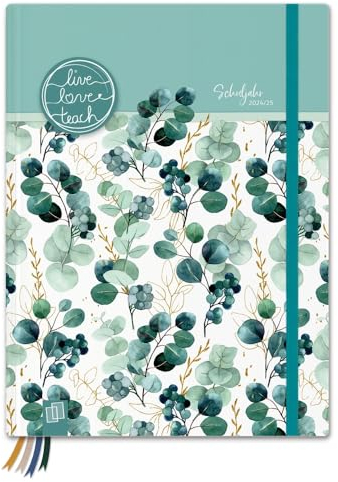 Mein Lehrerplaner A5+ – Hardcover – Lehrerkalender für das Schuljahr 2024/2025 – Blättertanz: Schulplaner für Lehrerinnen und Lehrer (live – love – teach)