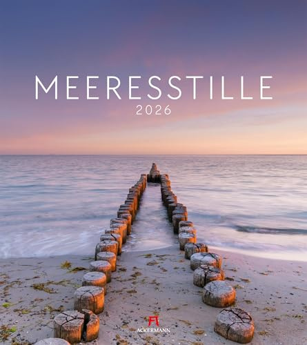 Meeresstille Kalender 2026 | Beruhigender Küsten-Kalender im großen Hochformat (48x54 cm) | Strände der Ostsee und Nordsee in Deutschland
