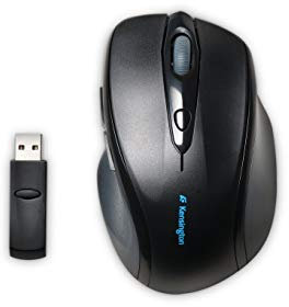 Kensington Pro Fit - Ratón inalámbrico (tamaño completo), color negro