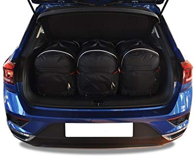 KJUST Dedizierte Kofferraumtaschen 3 stk kompatibel mit VW T-ROC I 2017+ CarBags