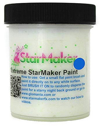 StarMaker - Pintura reactiva UV de cristal grande invisible de gran tamaño, color neutro FX extremo que brilla en la oscuridad
