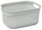 JVL Droplette Design Plastic Storage Basket, 6.6L, 15 x 29 x 22 cm Approx, Grey, One Size