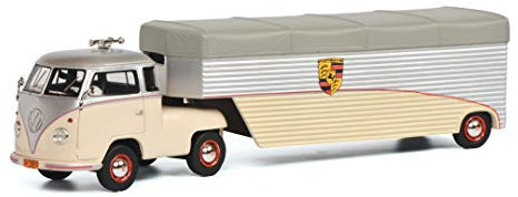Schuco VW T1 Continental Motors, Resin, Modellauto, 1:43, Silber-beige