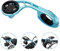 Bicicleta Scooter Manillar Montaje Bicicleta Ajustable Manillar Montaje Ciclismo GPS Soporte para Cronómetro Cámara Deportiva Garmin Bryton (Azul)