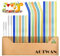 Glass Straws Drinking Reusable Colorful 19 Pack,Size 8.5''x10MM,8.5''x8MM and 6''x10MM,Glass Straws Shatter Resistant Including 10 Straight and 5 Bent with 4 Brushes,Reusable Glass Straws for Cocktail