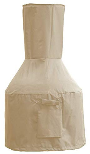 Sturdy Covers Chiminea Defender - Durable, Weather-Proof Chiminea Fire Pit Cover (Tan)