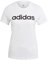 adidas Femme Essentials Slim Logo Tee, White / Black, S