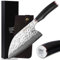 YOUSUNLONG Coltello da macellaio professionale Coltelli per disossare 8 '' Blade - Chopper per coltelli da chef forgiato - Acciaio damasco giapponese - Manico in legno di piombo con pelle