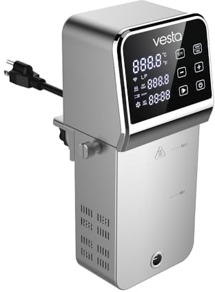 Vesta Precision Thermocirculateur Professionnel pour la Cuisson à basse Température Imersa Tower SV330 | Comprend une APP de contrôle Wi-Fi | Machine de Cuisson Sous Vide en Acier inoxydable 2300W