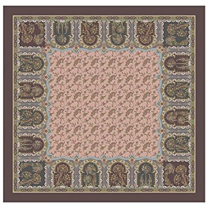 Bassetti Tischdecke Piazza dei Miracoli P1 Rosa 100% Baumwolle, Größe: 170cm x 170cm, 9314524