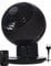 Iris Ohyama Woozoo, 30m², Ventilator, Schwarz Holz, 5 Geschwindigkeiten, Fernsteuerung, Oszillierend, leise, Table Fan, Tischventilator, Lüfter, Bodenventilator, tragbar, Portable, Cooling, PCF-SC15T